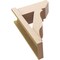 Ekena Millwork 8-in W x 18-in D x 26-in H Funston Slat Rough Cedar Woodgrain TimberThane Outlooker, Primed Tan OUTUR080X18X26FST24RCPR - alternate 5